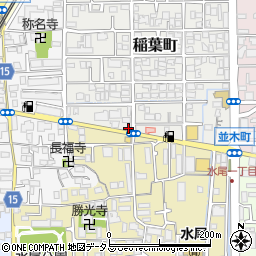 セブンイレブン茨木稲葉町店周辺の地図