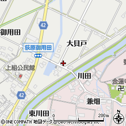 愛知県西尾市吉良町荻原大貝戸15周辺の地図
