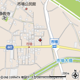 兵庫県たつの市揖保川町市場462周辺の地図