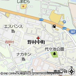 大阪府枚方市野村中町8-5周辺の地図