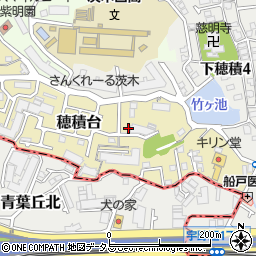 大阪府茨木市穂積台5周辺の地図