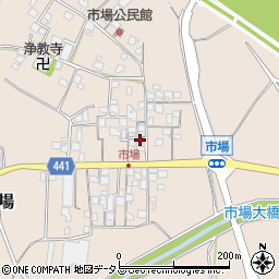 兵庫県たつの市揖保川町市場441-2周辺の地図