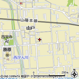 兵庫県姫路市勝原区山戸204周辺の地図