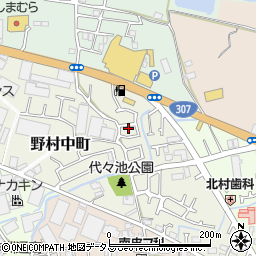 大阪府枚方市野村中町14-17周辺の地図