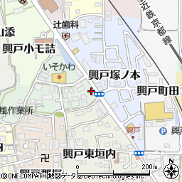 サムソン＆デリラ京田辺店周辺の地図