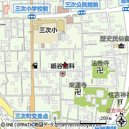 広島県三次市三次町1462周辺の地図