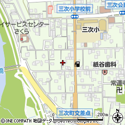 広島県三次市三次町1438-2周辺の地図