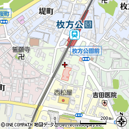 大阪府枚方市伊加賀東町周辺の地図