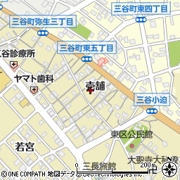 愛知県蒲郡市三谷町壱舗58周辺の地図