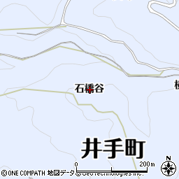京都府綴喜郡井手町多賀石橋谷周辺の地図
