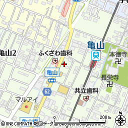 兵庫県姫路市亀山184周辺の地図