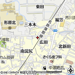 愛知県蒲郡市形原町広田22-1周辺の地図