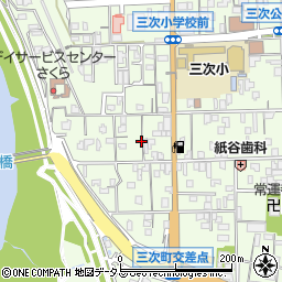 広島県三次市三次町1437-1周辺の地図