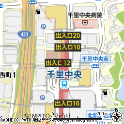 チヨダシューズパレッタ・千里中央店周辺の地図