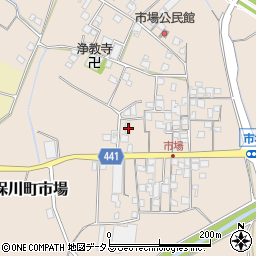 兵庫県たつの市揖保川町市場415周辺の地図