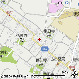 三重県津市芸濃町椋本593周辺の地図