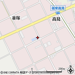 愛知県豊川市篠束町並塚78周辺の地図