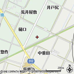 愛知県西尾市吉良町富田沖田周辺の地図