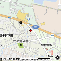 大阪府枚方市野村中町20周辺の地図