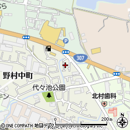 大阪府枚方市野村中町20-11周辺の地図