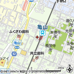 兵庫県姫路市亀山194-9周辺の地図