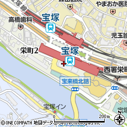 宝塚市役所男女共同参画センター　女性のための電話相談周辺の地図
