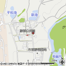 兵庫県三木市跡部34周辺の地図
