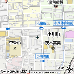 大阪府茨木市新中条町8-10周辺の地図