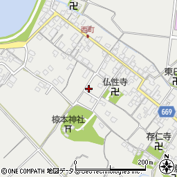 椋本西町集会所周辺の地図