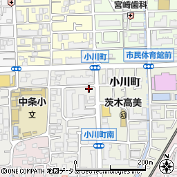 大阪府茨木市新中条町8-11周辺の地図
