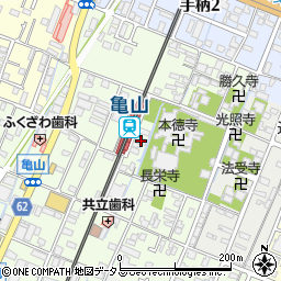 兵庫県姫路市亀山209周辺の地図