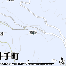 京都府綴喜郡井手町多賀横谷周辺の地図