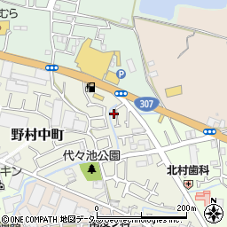 大阪府枚方市野村中町20-2周辺の地図
