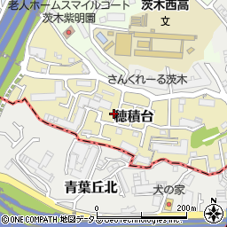 大阪府茨木市穂積台9-6周辺の地図