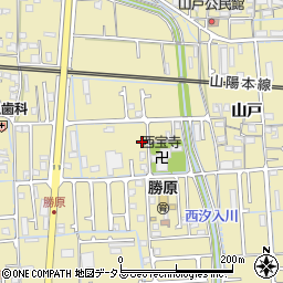 兵庫県姫路市勝原区山戸203周辺の地図