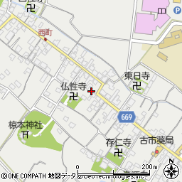 三重県津市芸濃町椋本501周辺の地図