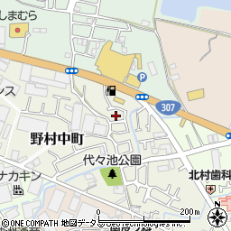 大阪府枚方市野村中町14周辺の地図