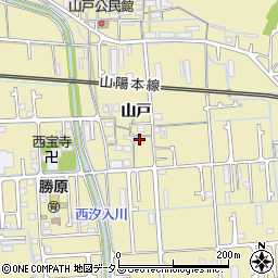 兵庫県姫路市勝原区山戸219周辺の地図