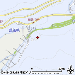 尼崎信金蓬莱峡山荘周辺の地図