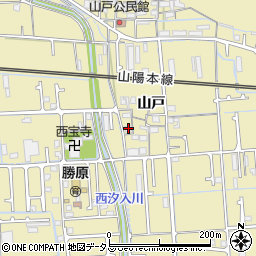 兵庫県姫路市勝原区山戸225周辺の地図