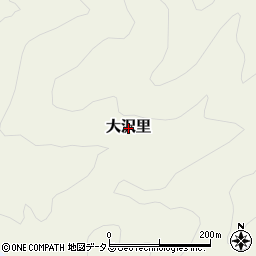 静岡県西伊豆町（賀茂郡）大沢里周辺の地図