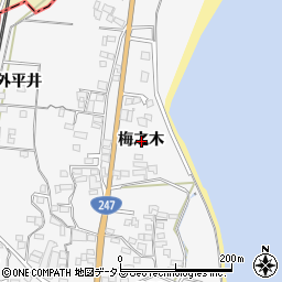 愛知県知多郡美浜町布土梅之木周辺の地図