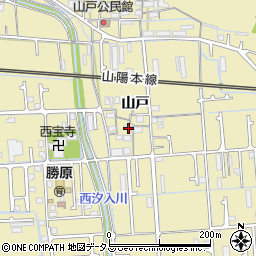 兵庫県姫路市勝原区山戸232周辺の地図