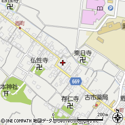 三重県津市芸濃町椋本592周辺の地図