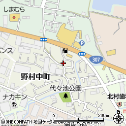 大阪府枚方市野村中町14-4周辺の地図