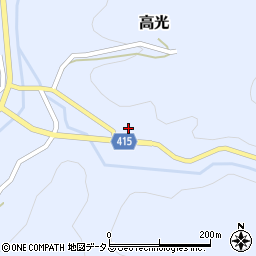 広島県神石郡神石高原町高光1655-2周辺の地図