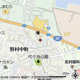 大阪府枚方市野村中町14-7周辺の地図