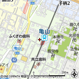 兵庫県姫路市亀山194周辺の地図
