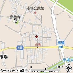 兵庫県たつの市揖保川町市場432周辺の地図