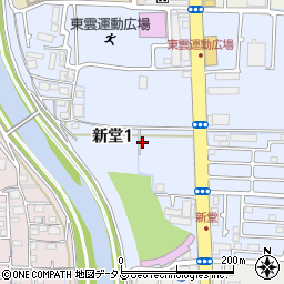 大阪府茨木市新堂1丁目周辺の地図